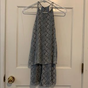 women’s snake print romper